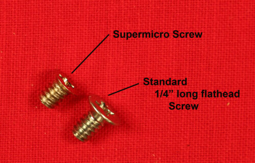 100 Screws hot swap tray Supermicro caddy 3.5 hard drive 6-32 x 1/4" Small head - Picture 2 of 3