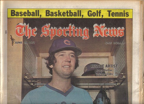 The Sporting News 25/06/1977 béisbol, revista, Bruce Sutter, Cachorros de Chicago - Imagen 2 de 3