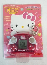 RARE Vtg 1999 Sanrio HELLO KITTY Pink FITTY Fit Fat Handheld Game TOMY Japan NEW