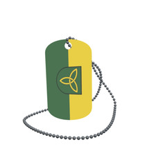 Dog Tag Flag Bunting Hohberg Dog Tag Aluminium 30 x 50mm