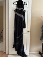 formal dresses size 14 ball gown black long length