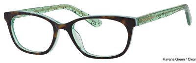 Juicy Couture JU931 PHW Tortoise/Green Eyeglasses Frame 41-15-125