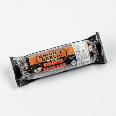 Pit Smoked Onion & Garlic Amish Country Summer Sausage (12 oz)