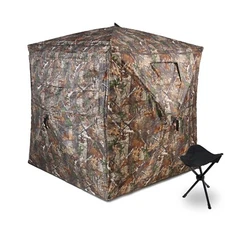 270 Degree Camouflage See Through Hunting Blind 2-3 Person Pop Up Ground Blinds