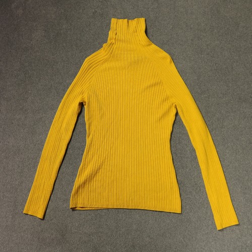 International Concepts Rib Knit Long Sleeve Turtleneck Sweater Mustard Yellow XL - Picture 2 of 24
