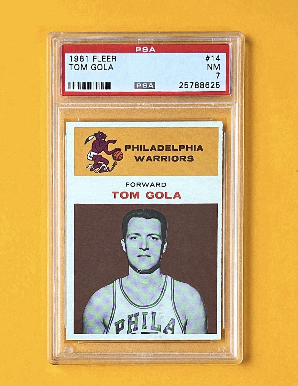 1961-62 Fleer - #14 Tom Gola - PSA 7