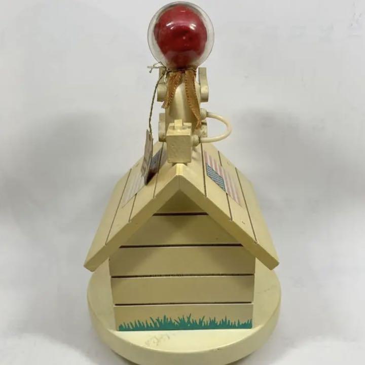 Vintage Astronauts Snoopy Wooden Music Box 1969 7.8