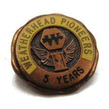 Weatherhead Pioneers 5 Years Service Award Pin