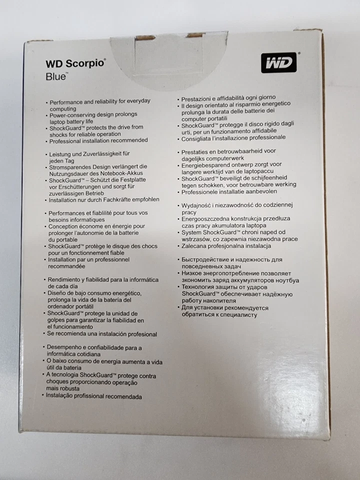 WD SCORPIO BLUE NEW 250GB 5.4K 8MB IDE 2.5'' WD2500BEVE WD2500BEVE-00A0HTO - Image 4 of 4