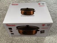 Swan 3.5 Litre Slow Cooker with metallic copper finish