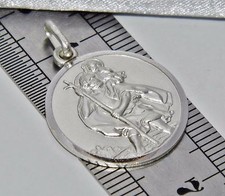 Sterling Silver (925) St Christopher Pendant ~