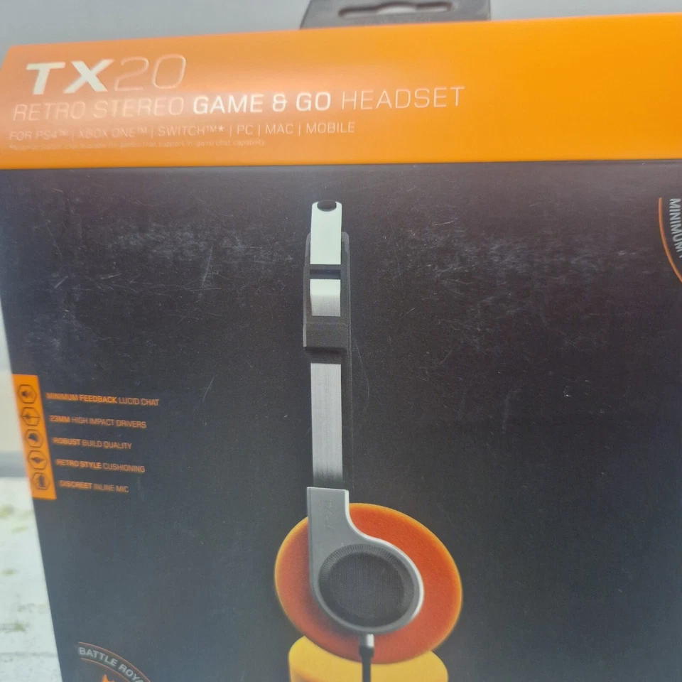 Gioteck TX20 Retro Game & Go Headset PS4/5 Xbox One/S/X Switch PC/MAC/Mobile New - Image 3 of 3