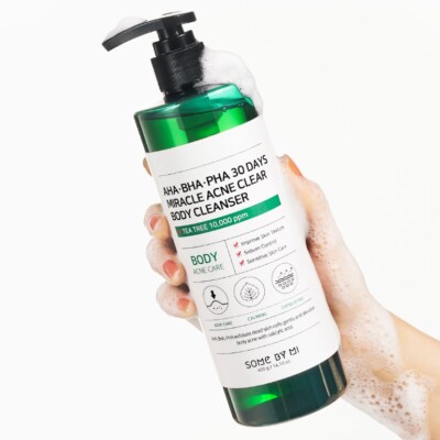 SOME BY MI AHA BHA PHA 30 Days Miracle Acne Clear Body Cleanser 400g From Korea
