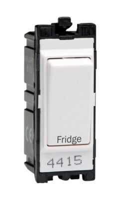 Varilight G201DW.FG Powergrid Modul weiß 20A 1-fach zweipoliger Schalter ''Kühlschrank''