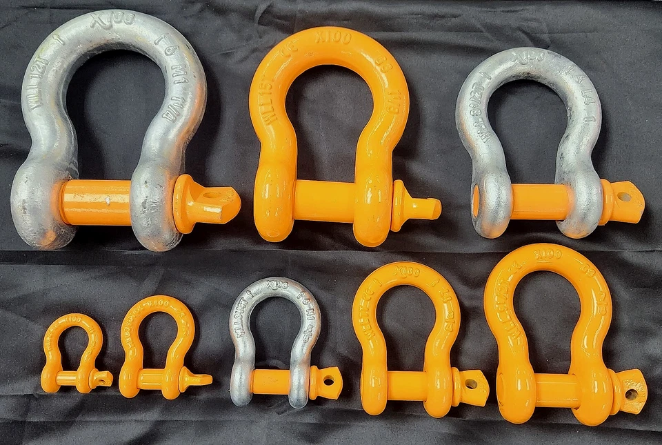 X100 RIGGING LIFTING SHACKLE W/SCREW PIN CLEVIS D-RING TOWING CRANE ATTACHMENT