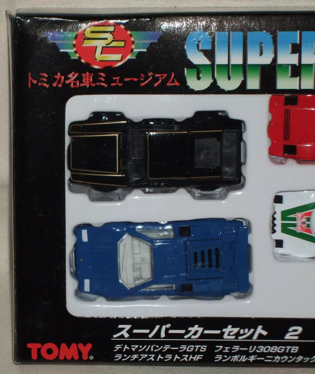 Tomy Tomica Great Car Museum Supercars 2 Detomaso Ferrari Lancia Lamborghini