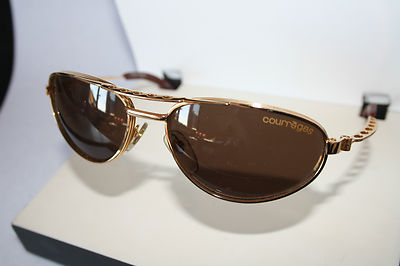 Sonnenbrille Damen Courreges Raphale 9534 A.13 Gold 57[]18 Oval Metall
