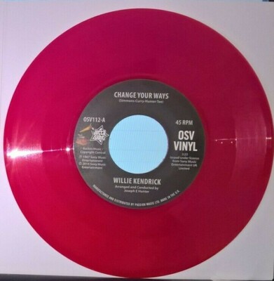 RED VINYL- WILLIE KENDRICK Change Your Ways/ What's that on your finger OSV112R 