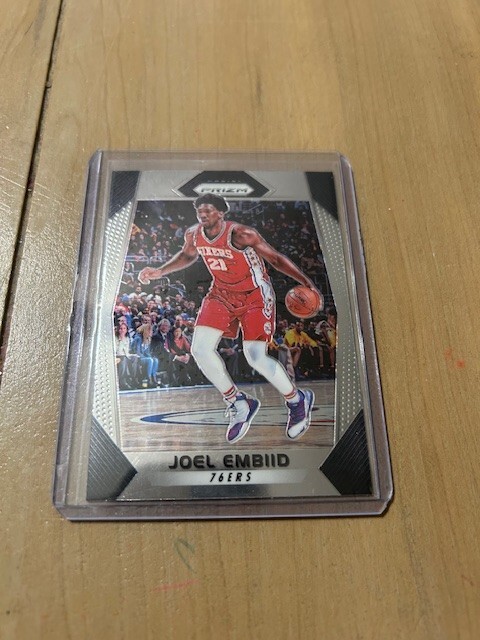 2017-18 Panini Prizm - Joel Embiid #2 Silver Prizm - Philadelphia 76ers