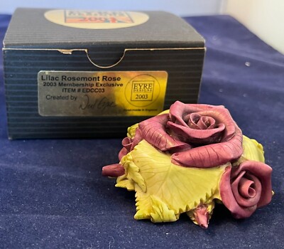Harmony Kingdom artist Neil Eyre  ~Lilac Rosemont Rose~  Figurine 2003 ~ Rare!