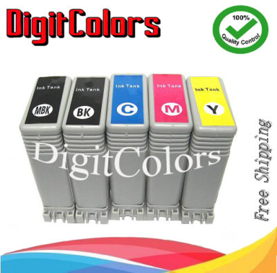 Set 5 colors PFI102 Ink Cartridge Fit Canon IPF510 IPF600 IPF605 IPF610 IPF710