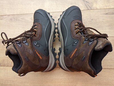 Men's 2013 Merrell Iceclaw Mid Waterproof Espresso Leather Hiking Boots Size 10