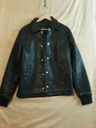 FOREVER 21 Mens Vegan Leather Jacket 