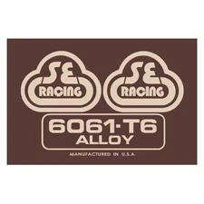 SE Racing - Seat tube decal - 6061 brown with tan