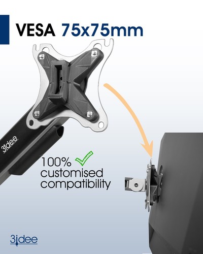 HP All-in-One-PC (Z32k G3) VESA Adapter - 75x75mm - Bild 4 von 6