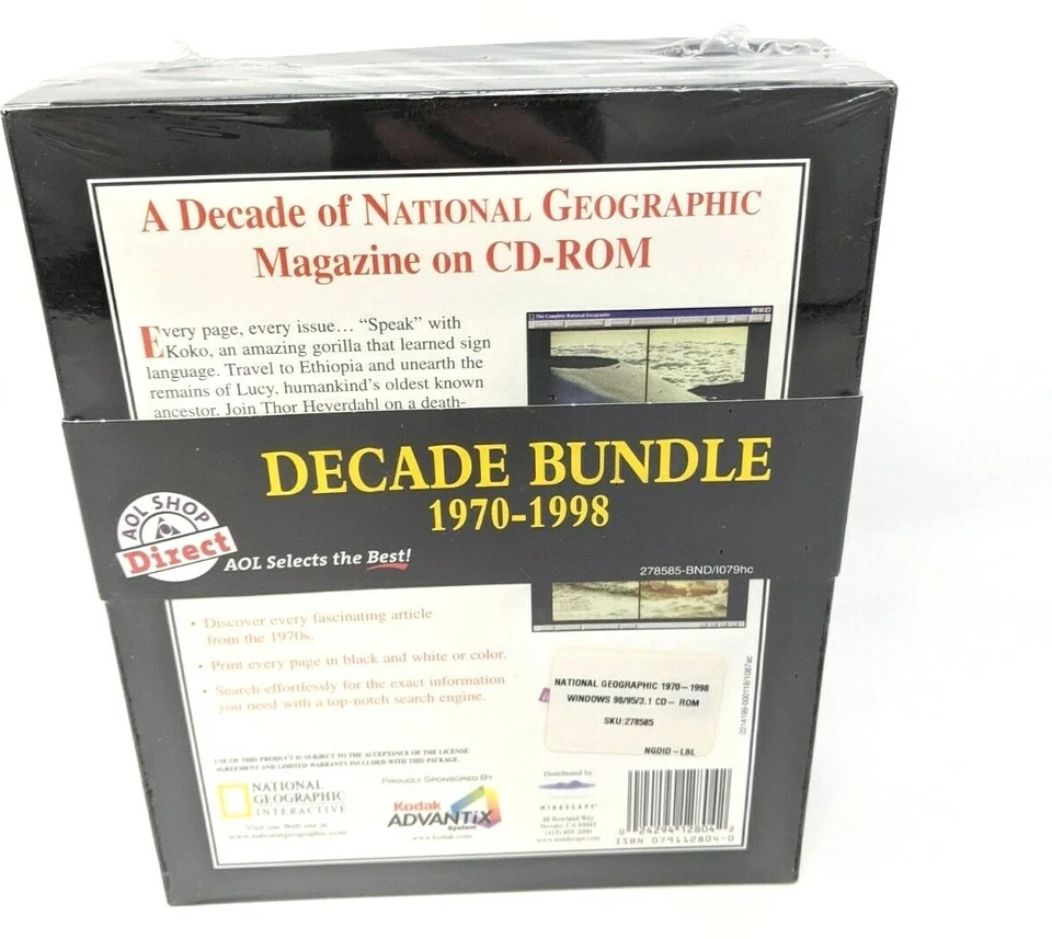 National Geographic The 70s-90s Digital  Interactive Magazine Box Set 1970-1998 - Image 4 of 4