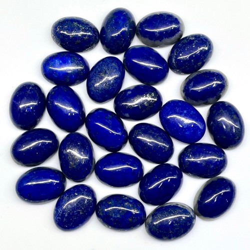 25 Pcs Natural Untreated Lapis Lazuli 17.8-18.2mm Oval Loose Cabochon Gemstones - Picture 12 of 17