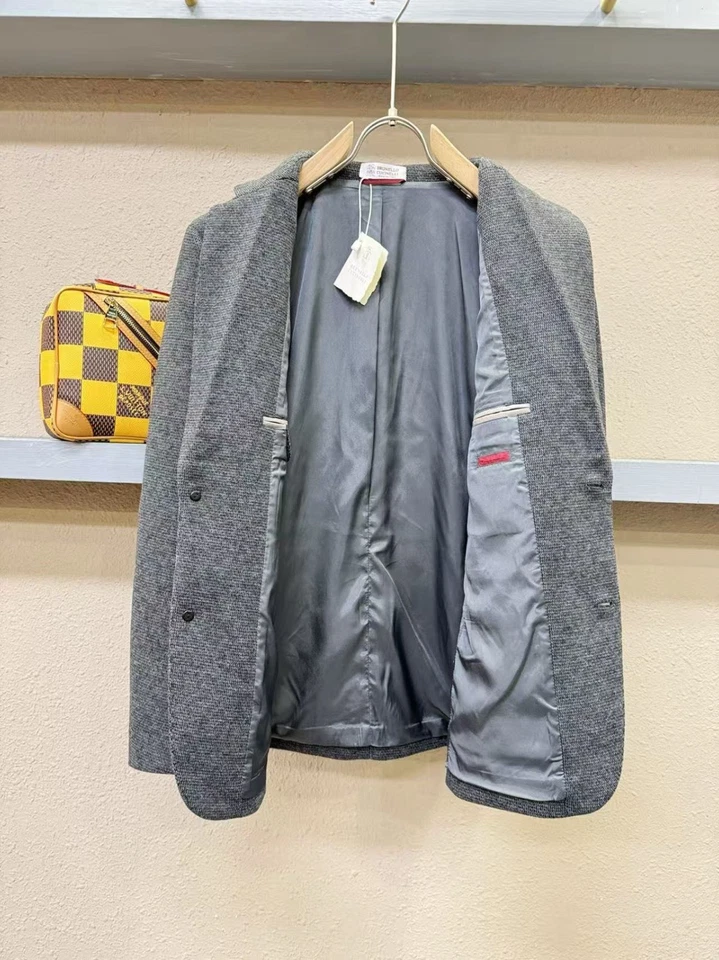 Brunello Cucinelli Para hombres Abrigo Informal Regular Traje de Negocios Invierno Chaqueta Cálida Foto 3 de 4