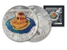 2021 Palau 3 oz Silver Grand Canyon Coin 7 Natural Wonders Colorized 777 Mintage