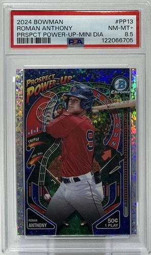 Roman Anthony Rookie PSA 8.5- 2024 Bowman Chrome Mega Box ‘Mini Diamond’ /150
