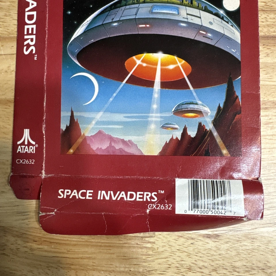 Atari 2600 - 1988 - SPACE INVADERS Red Label Game, Box, Instructions - Image 3 of 4