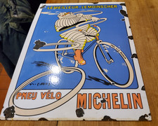 INSEGNA SMALTATA VINTAGE/PLAQUE/ORIGINALsign Bibendum-Michelin 1984(2nd edition)