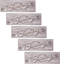 Smoking Brand Master Silver Cigarette Rolling Paper Regular Single Wide...