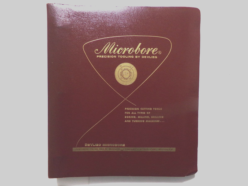 1960s MICROBORE DEVLIEO,PRECISION TOOLING MANUAL,BINDER,CATALOG PRICE LISTS