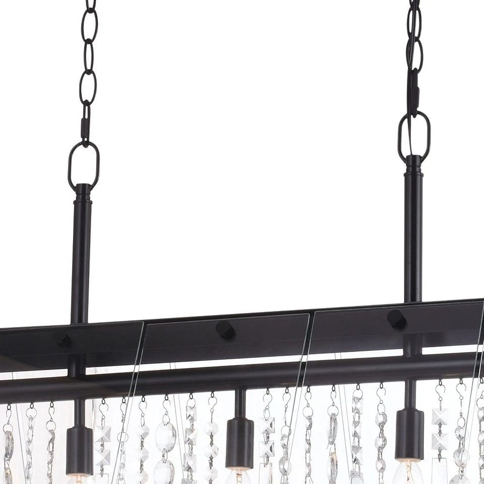 Tremont 5-Light Linear Chandelier in Industrial Style 20.75 Inches Tall and 36.5 - Image 4 of 4