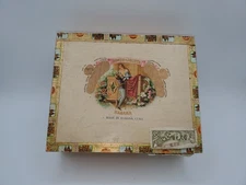 Vintage Wood Cigar Box, empty