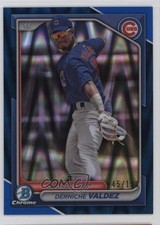 2024 Bowman Chrome Prospects Blue RayWave Refractor /150 Derniche Valdez 1pp0