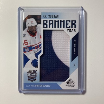 P.K. Subban - 2016-17 SP Game Used - Banner Year Winter Classic