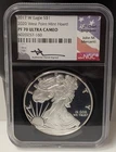 2017 W Proof American Silver Eagle West Point Hoard PF70 Mercanti Signed - A475