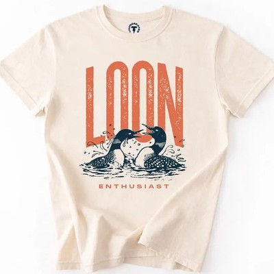 Loon Enthusiast Shirt Vintage Distressed Comfort Tee