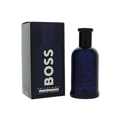 Boss Bottled Night 3.3 Oz Eau De Toilette Spray by Hugo Boss Box for Men