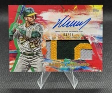 2020 Topps Inception Red/25 Ramon Laureano #IAP-RL Patch Auto