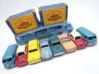 VINTAGE MOKO LESNEY A2 CAR TRANSPORTER & 8 CARS / 22a VAUXHALL CRESTA BOXES 1958