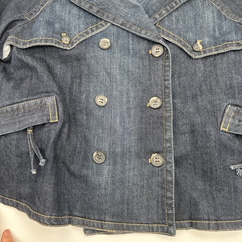 Chadwicks of Boston Blue Denim Style Women’s Double Breasted Jacket Size 14 - Picture 2 of 9