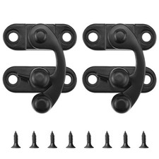 Small Hasp Latches Antique Black Clasp Latch Hook Lock for Jewelry Box Cabine