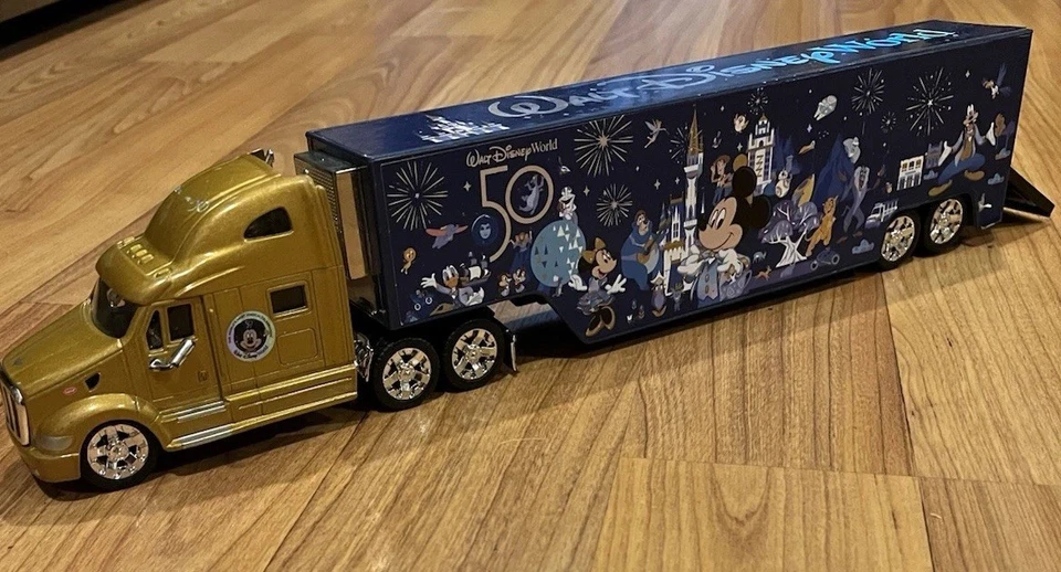 Jada Disney World 50th Anniversary 18 Wheeler Peterbilt Model Truck Mickey Mouse - Image 3 of 4